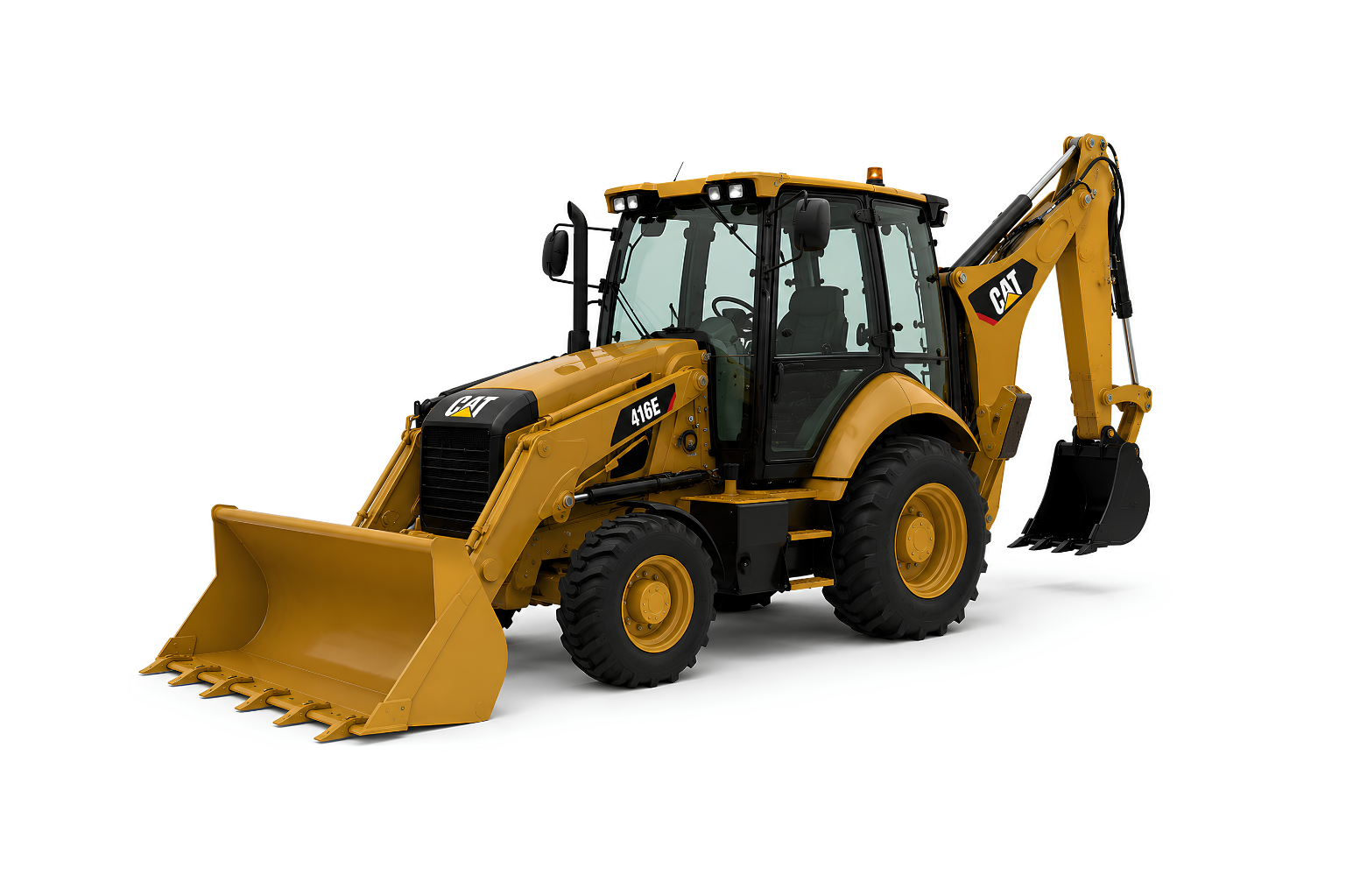 Locação de Retroescavadeira Caterpillar (Caterpillar) — Escavação